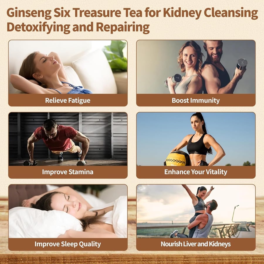 Ginseng Natural Herbal Tea (30 Tea Bags)