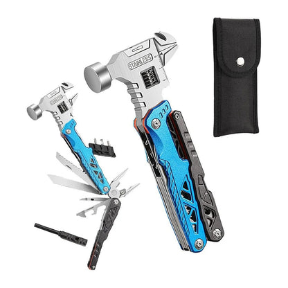 18-Function Pocket Utility Tool – Stainless Steel