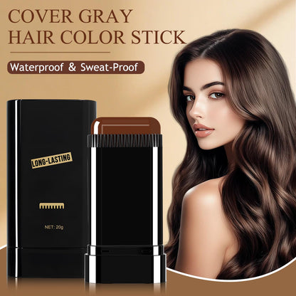 Black Hair Dye Stick for Instant Gray Coverage & Root Touch Up