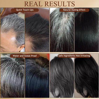 Black Hair Dye Stick for Instant Gray Coverage & Root Touch Up