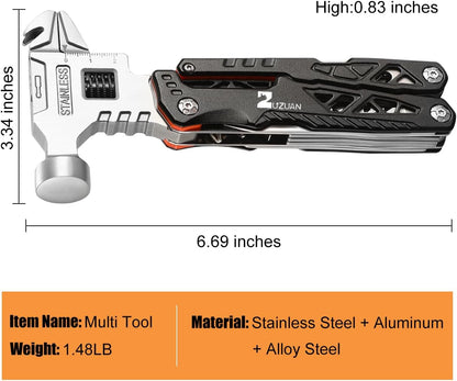 Upgraded 18 in 1 Multitool, Professional Stainless Steel