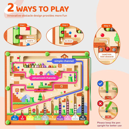 Magnetic Maze Ball Game