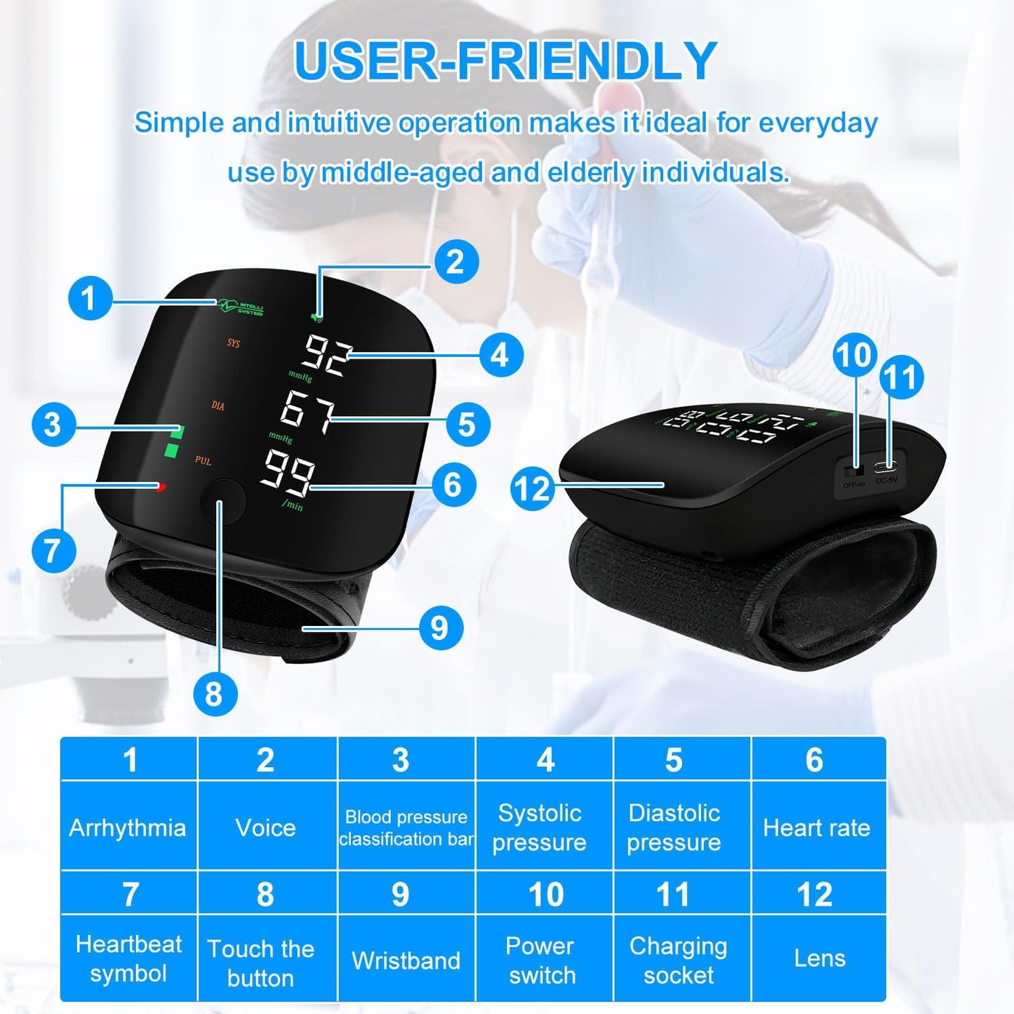 Wrist Electronic Pressure Monitor