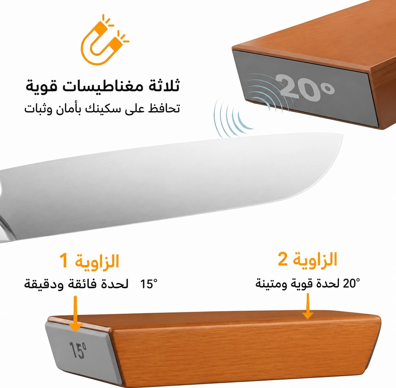 Rolling Knife Sharpener مُسن سكاكين دوّار