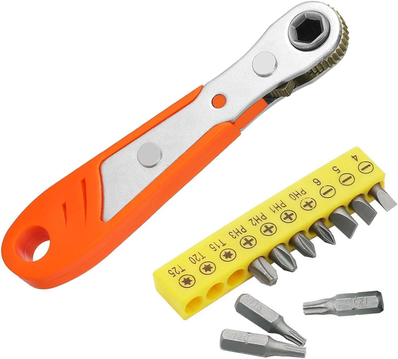 Mini Ratchet Wrench Screwdriver Set with all Bits