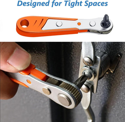 Mini Ratchet Wrench Screwdriver Set with all Bits