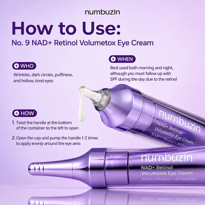 NAD+ Retinol Volumetox Eye Cream | كريم العين NAD+ الريتينول فوليومتوكس